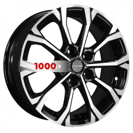 6,5*16 5*112 ET40 66,6 Khomen Wheels KHW1605 Black-FP (MB C-Class) - 1