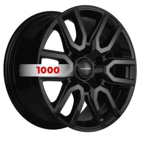 8*17 6*139,7 ET45 93,1 Khomen Wheels KHW1723 Black (Mazda BT50) - 1