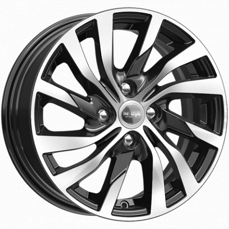 6*15 4*100 ET50 60,1 iFree Original Vesta КС882 Черный с полированной лицевой поверхностью - 1